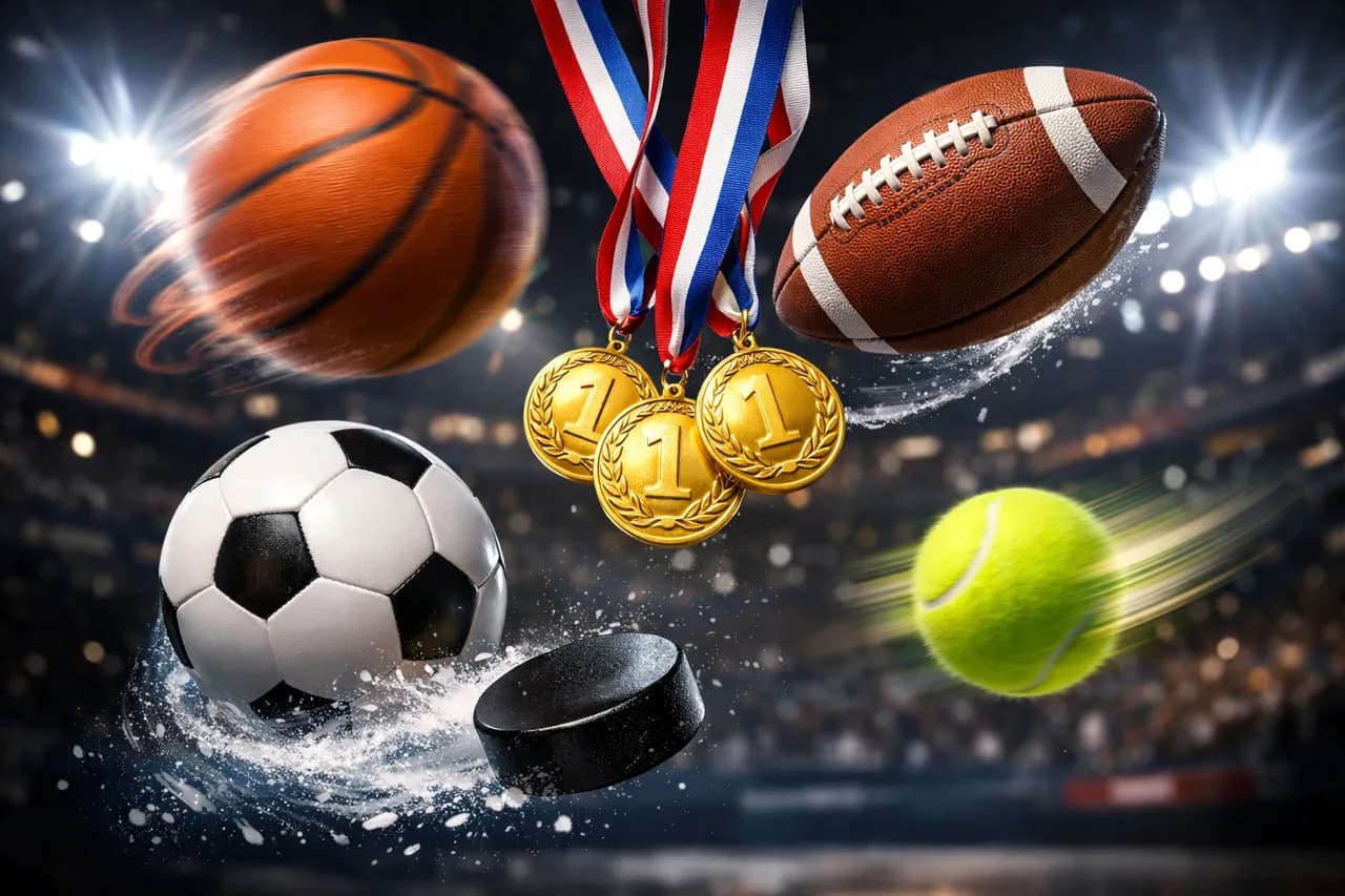 Sports trivia illustration