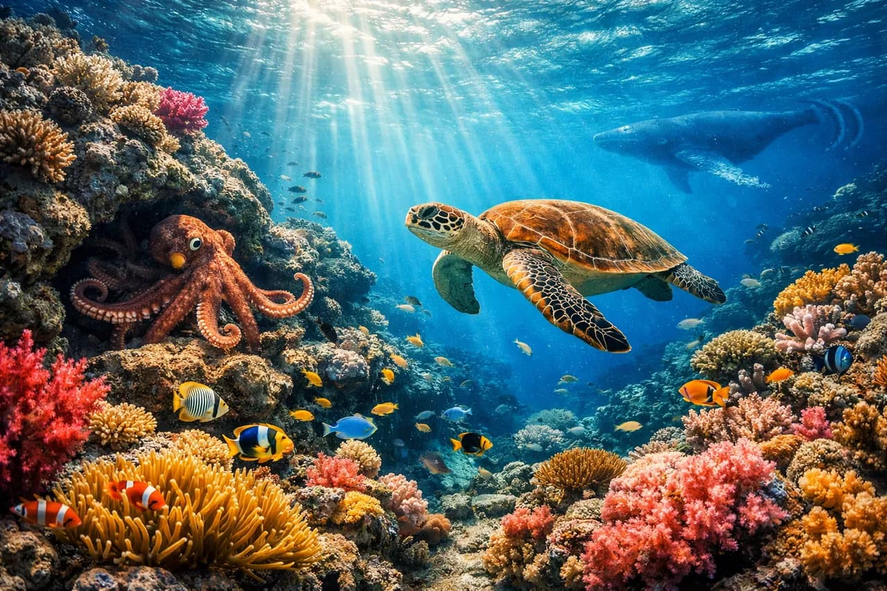 Aquatic Wildlife trivia illustration