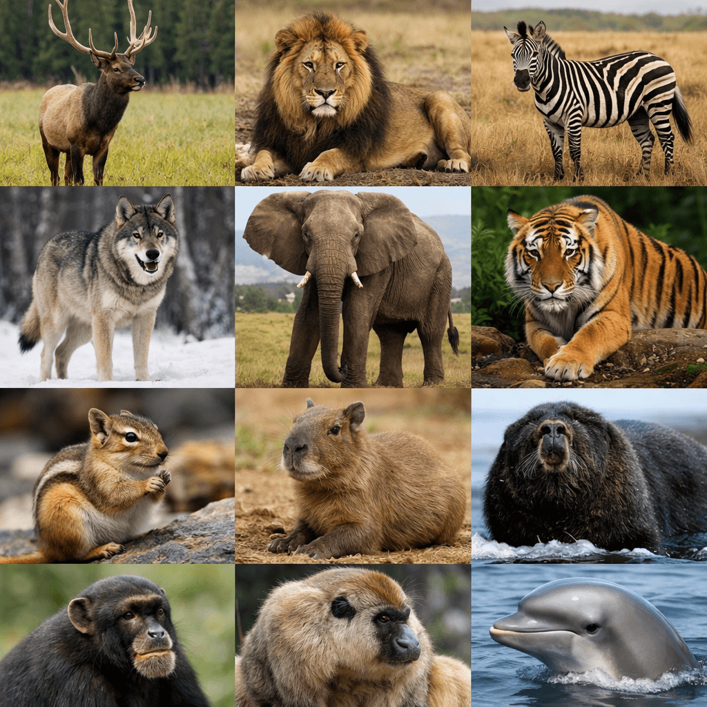 Name that Mammal trivia illustration
