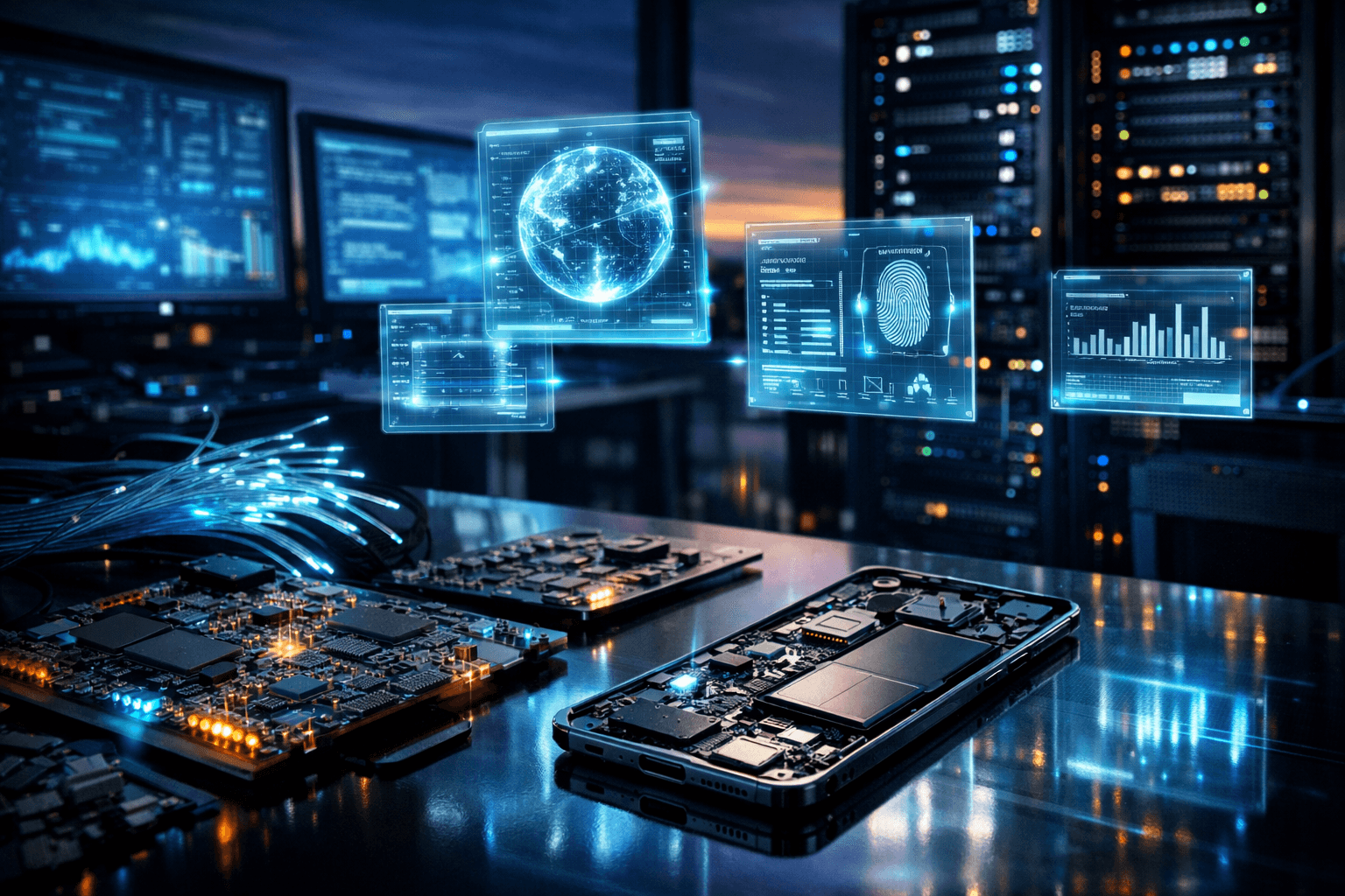 Technology trivia illustration